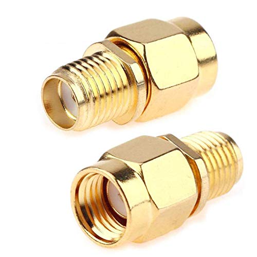 TengKo Coaxial Coax Adapter SMA Female to RP-SMA Male Jack Adapter SMA Male Plug to SMA Female Connector for WiFi Antenna Repeaters Radio Signal Extension Cable (2 Pack) von TengKo