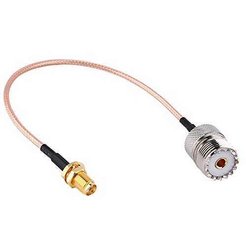 TengKo Handheld Antenne Adapter Kabel SMA-Buchse auf UHF SO-239 Buchsen 6'' für Wouxun Baofeng Quasheng Linton verbindet UHF-Basis und mobilen Antennen von TengKo