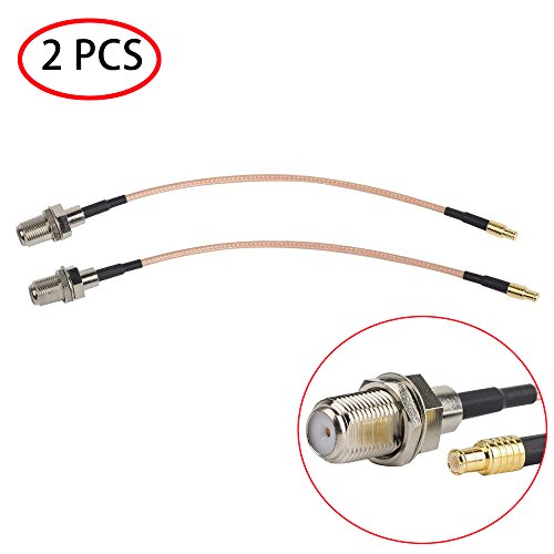 TengKo RG316 Koaxiale Koaxialkabel, 15cm Wifi Antennenadapter MCX Männlich Gerader Schalter auf F Buchse Steckeranschlusskabel von TengKo