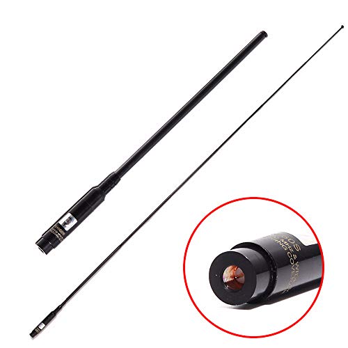 TengKo RH-660S SMA Stecker Dual Band UKW UHF 144 / 430MHz Teleskopantenne Hochleistungs Zweiweg Radioantenne für Wouxun KG UV8D / 9D Plus Walkie Talkie von TengKo