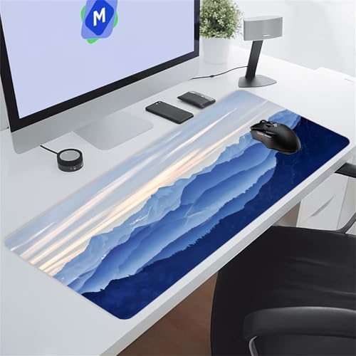 Gaming Mauspad Berglandschaft, Mauspads XXL 1000x500x3 mm, Tischunterlage Large Size mit rutschfeste Gummibasis Mousepad Groß für PC, Office, Laptop Gaming Mauspad Berglandschaft, Mauspads XXL 1000x500x3 mm, Tischunterlage Large Size mit rutschfeste Gummibasis Mousepad Groß für PC, Office, Laptop von TengYuer