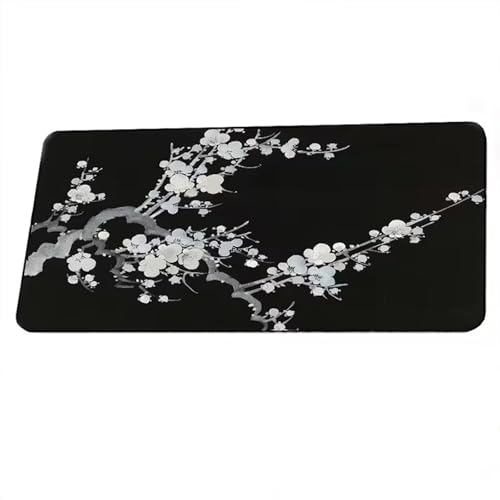 Gaming Mauspad Pflaumenblüte, Mauspads XXL 800x400x3 mm, Tischunterlage Large Size mit rutschfeste Gummibasis Mousepad Groß für PC, Office, Laptop Gaming Mauspad Pflaumenblüte, Mauspads XXL 800x400x3 mm, Tischunterlage Large Size mit rutschfeste Gummibasis Mousepad Groß für PC, Office, Laptop von TengYuer