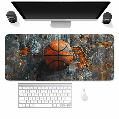 Mauspad Gaming, Mousepad Groß Basketball, Mouse Pad XXL 900x400x2mm, mit Einer speziellen Oberfläche und Anti Rutsch Gummi Basis, verbessert Präzision und Geschwindigkeit für Zuhause, Büro Mauspad Gaming, Mousepad Groß Basketball, Mouse Pad XXL 900x400x2mm, mit Einer speziellen Oberfläche und Anti Rutsch Gummi Basis, verbessert Präzision und Geschwindigkeit für Zuhause, Büro von TengYuer