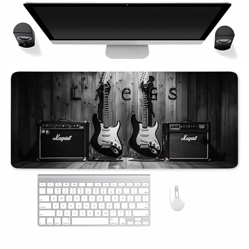 Mauspad Gaming, Mousepad Groß Gitarre Vintage, Mouse Pad XXL 500x250x2mm, mit Einer speziellen Oberfläche und Anti Rutsch Gummi Basis, verbessert Präzision und Geschwindigkeit für Zuhause, Büro Mauspad Gaming, Mousepad Groß Gitarre Vintage, Mouse Pad XXL 500x250x2mm, mit Einer speziellen Oberfläche und Anti Rutsch Gummi Basis, verbessert Präzision und Geschwindigkeit für Zuhause, Büro von TengYuer