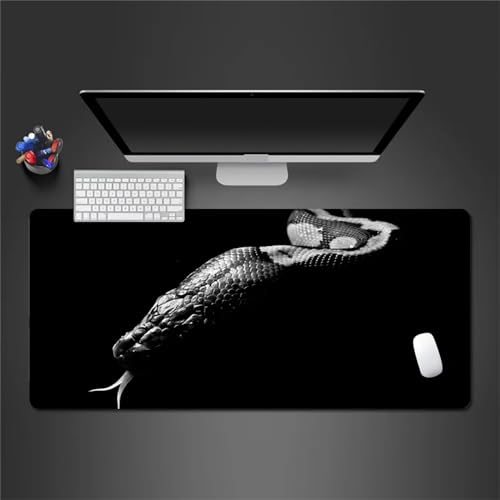 Mauspad XXL – 1200x600x5mm Gaming Mauspads - Vernähte Kanten - verbessert Geschwindigkeit und Präzision Schreibtischunterlage für PC Laptop Home und Büro – Mousepad Schwarzes Tier von TengYuer