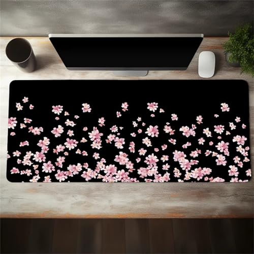 Mauspad XXL Blume Rosa Großes Mousepad 1500x800x2 mm Gaming Mouse Pad Improved Precision and Speed Gaming Tastatur Matte mit Vernähten Kanten für Gamer, Büro, Zuhause Mauspad XXL Blume Rosa Großes Mousepad 1500x800x2 mm Gaming Mouse Pad Improved Precision and Speed Gaming Tastatur Matte mit Vernähten Kanten für Gamer, Büro, Zuhause von TengYuer