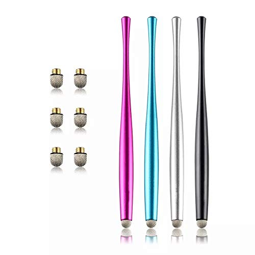 Drawing Stylus Pen Combo Universal Capacitive Touch Screen Fiber Fine Tips Pen for Tablet iPad for iPhone for Samsung for Huawei (Blau) von Tenglang