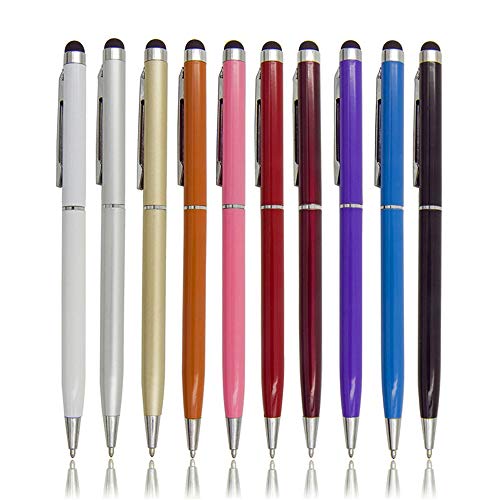 Stylus Pen Lot 10x 2 in1 Screen Stylus Ballpoint Pen für iPad.iPhone.Samsung.Tablet von Tenglang