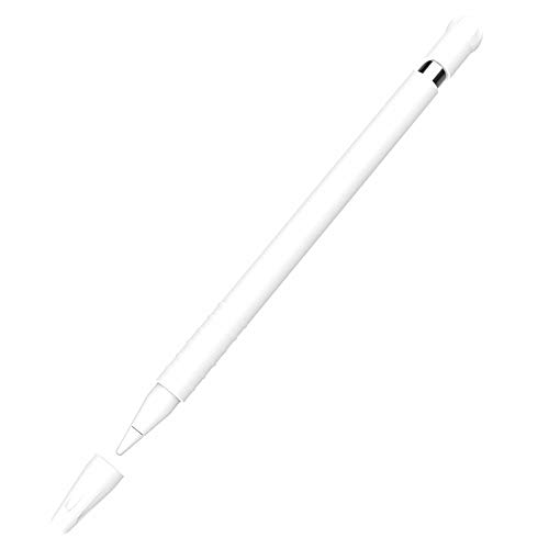 Stylus Pen für Apple Bleistift Stifthülse für Apple Generation Business Stift Kappe Fall für iPad Touchscreen Silikon Stift Hülse (Weiß) von Tenglang