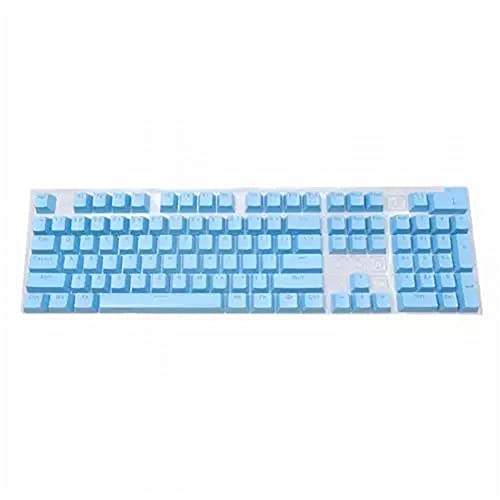 Tenglang Keycaps,104Pcs/Set Universal Backlit Full Key Caps Set für Cherry Mechanische Tastatur Computer-Peripheriegeräte für Cherry/Kailh/Gateron (Blau) von Tenglang