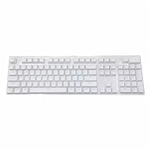 Tenglang Keycaps,104Pcs/Set Universal Backlit Full Key Caps Set für Cherry Mechanische Tastatur Computer-Peripheriegeräte für Cherry/Kailh/Gateron (Weiß) von Tenglang