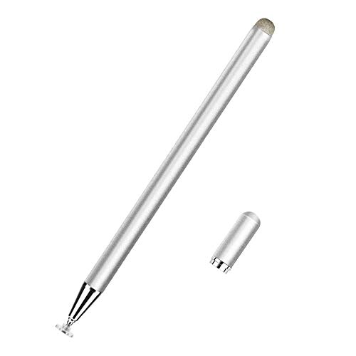 Universal 2 in 1 Stylus Zeichnung Tablet Stifte kapazitiven Bildschirm Touch Pen für Handy Android Telefon Smart Pencil Zubehör (Silber) von Tenglang