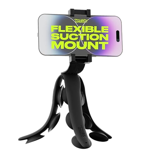 Tenikle® PRO Flexibles Tentakel-Stativ für Handy und Action-Kamera GoPro, Insta360, DJI Osmo, Bekannt aus Shark Tank, biegbare Saugnapf-Kamerahalterung und Halterung, kompatibel mit iPhone und Android von Tenikle