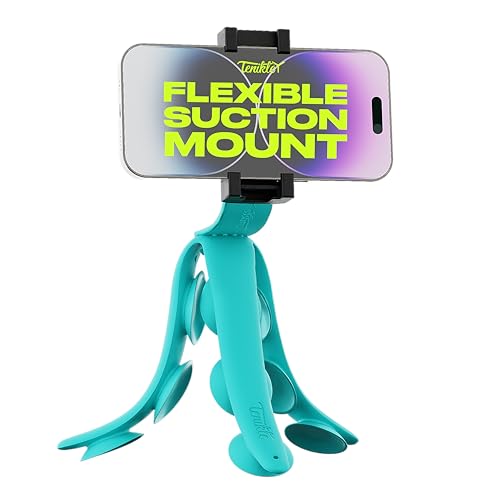 Tenikle® PRO - Flexibles Tentakelstativ für Handy und Action-Kamera GoPro, Insta360, DJI Osmo, Bekannt aus Shark Tank, biegbare Saugnapf-Kamerahalterung & Halterung, iPhone & Android kompatibel von Tenikle