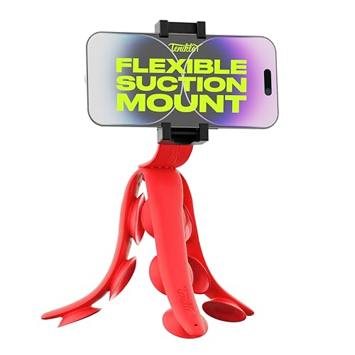 Tenikle® PRO - Flexibles Tentakelstativ für Handy und Action-Kamera GoPro, Insta360, DJI Osmo, Bekannt aus Shark Tank, biegbare Saugnapf-Kamerahalterung & Halterung, iPhone & Android kompatibel von Tenikle