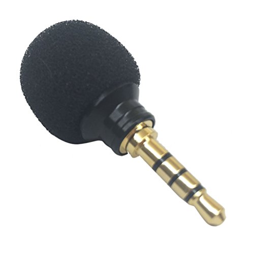 Tenlacum Mini-Stereo-Mikrofon, 3,5 mm, für Mobiltelefone, Laptops, Aufnahmen, klein von Tenlacum