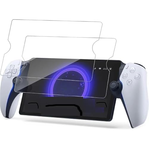 2 Packung gehärtetes Glas Displayschutzfolie für Sony PlayStation Portal, Transparente HD Clear Anti-Scratch Displayschutzfolie für Gaming Handheld Spielkonsole von Tenlang