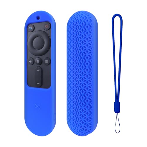 Abdeckung der Fernbedienung Ersatz für Huawei Smart TV Voice Anti-Rutsch Anti-Staub Waschbar Silikon-Schutzhülle Hülle Haut Gehäuseschale mit Umhängeband (Blau) von Tenlang