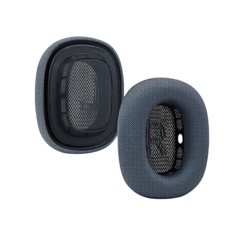 Ersatz-Ohrenkissen für AirPods Max 2 Kopfhörer-Abdeckung Ohrpolster Geräuschisolierung Memory Foam-Schwammbezug Schweißbeständig Ohrmuscheln Leicht zu installieren (Schwarz) von Tenlang