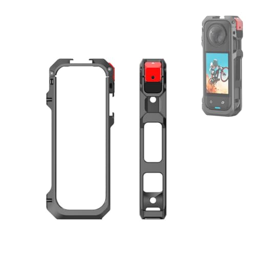 Multifunktionaler Aluminium-Schutzkoffer-Käfig für Insta360 X5, Metallrahmen mit Objektivabdeckung Erweiterungsadapter-Montagegehäuse mit 1/4"-Gewinde Kalter Schuh Action-Kamera Multifunktionaler Aluminium-Schutzkoffer-Käfig für Insta360 X5, Metallrahmen mit Objektivabdeckung Erweiterungsadapter-Montagegehäuse mit 1/4"-Gewinde Kalter Schuh Action-Kamera von Tenlang