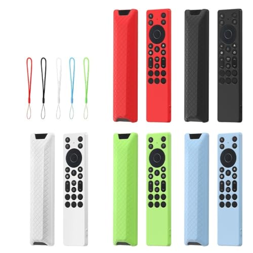 Schutzabdeckung für die Fernbedienung für TCL Rc923a/Rc813a Stoßfest Anti-Fall staubdicht Silikon-Schutzhülle Gehäuseschale mit Lanyards Glow in The Dark Blau Grün (Blau Leuchtend) von Tenlang