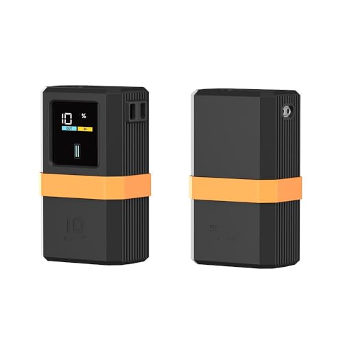 Silikon-Schutzhülle für CUKTECH No.10 mini Powerbank USB C Kabel Organizer Staubdichtes Schnellladegerät Anti-Verlust-SIM-Karten-Auswurfnadel Stoßfestes Aufbewahrungsetui (schwarz) von Tenlang