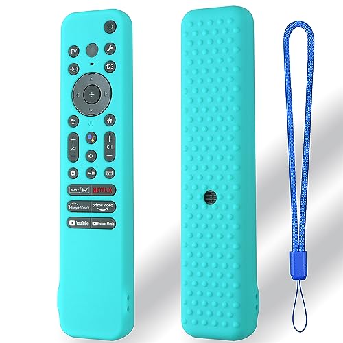 TV-Fernbedienungs-Schutzhülle aus Silikon für Sony RMF-TX810U/RMF-TX811U/RMF-TX910U,Smart Television Voice Controller Case Hülle Halterung Schutz,Stoßfest Anti-Rutsch (Mintgrün) von Tenlang