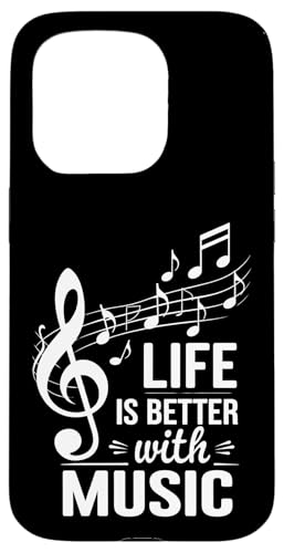 Das Leben ist besser mit Musik Hülle für iPhone 15 Pro von Tennessee Merchant