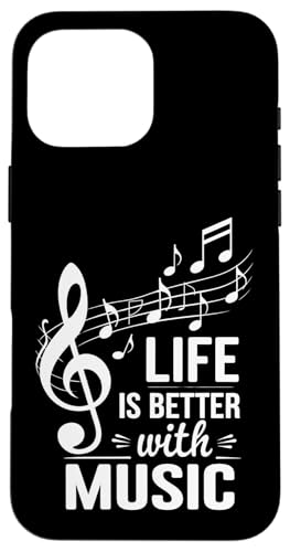 Das Leben ist besser mit Musik Hülle für iPhone 16 Pro Max Das Leben ist besser mit Musik Hülle für iPhone 16 Pro Max von Tennessee Merchant