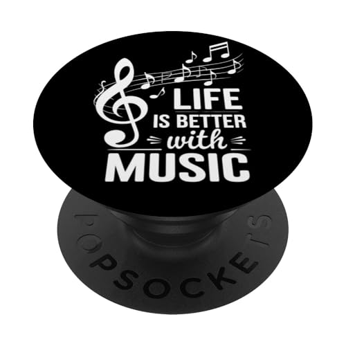 Das Leben ist besser mit Musik PopSockets Klebender PopGrip Das Leben ist besser mit Musik PopSockets Klebender PopGrip von Tennessee Merchant