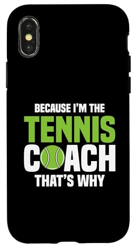 Tennis-Trainer Hülle für iPhone X/XS von Tennis Coach Gifts for Men
