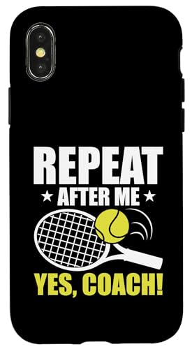 Tennis-Trainer Hülle für iPhone X/XS von Tennis Coach Gifts for Men