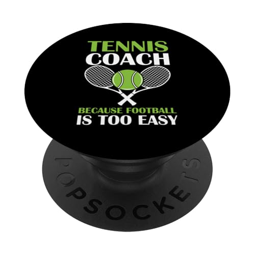 Tennis-Trainer PopSockets Klebender PopGrip von Tennis Coach Gifts for Men