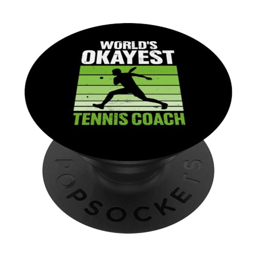 Tennis-Trainer PopSockets Klebender PopGrip von Tennis Coach Gifts for Men