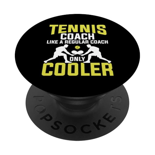 Tennis-Trainer PopSockets Klebender PopGrip von Tennis Coach Gifts for Men