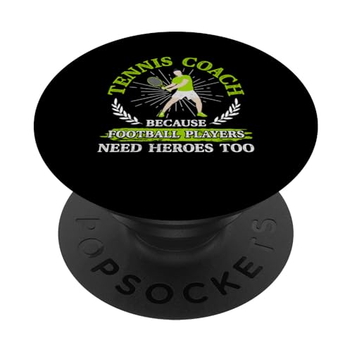 Tennis-Trainer PopSockets Klebender PopGrip von Tennis Coach Gifts for Men