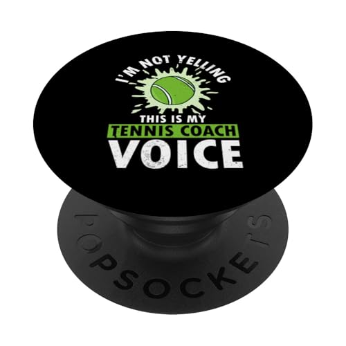 Tennis-Trainer PopSockets Klebender PopGrip von Tennis Coach Gifts for Men