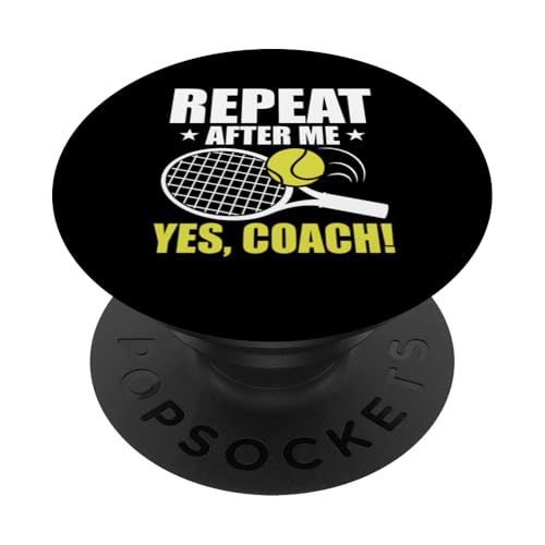 Tennis-Trainer PopSockets Klebender PopGrip von Tennis Coach Gifts for Men