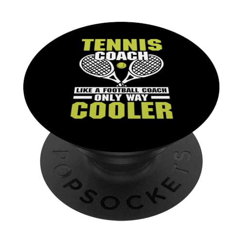 Tennis-Trainer PopSockets Klebender PopGrip von Tennis Coach Gifts for Men