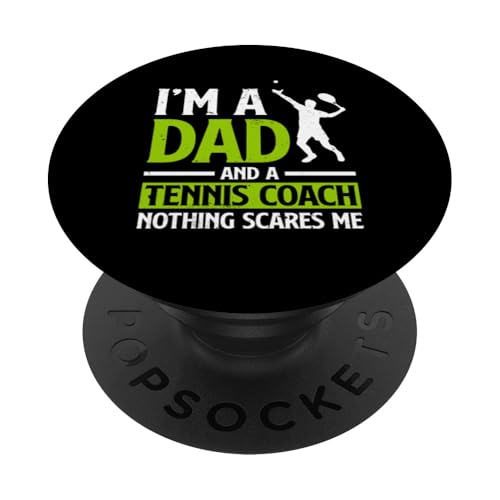 Tennis-Trainer PopSockets Klebender PopGrip von Tennis Coach Gifts for Men