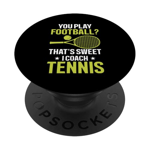 Tennis-Trainer PopSockets Klebender PopGrip von Tennis Coach Gifts for Men