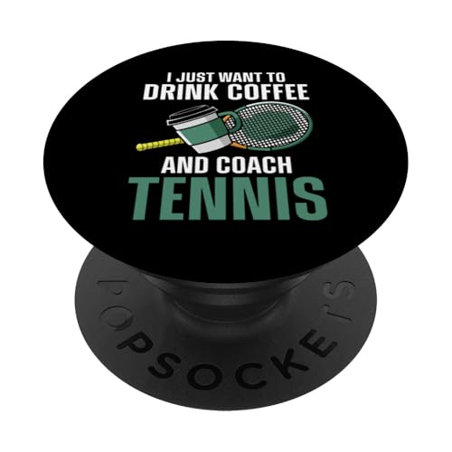 Tennis-Trainer PopSockets Klebender PopGrip von Tennis Coach Gifts for Men