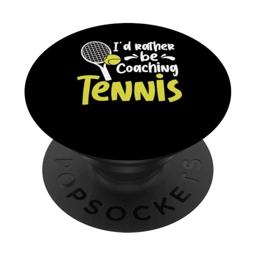 Tennis-Trainer PopSockets Klebender PopGrip von Tennis Coach Gifts for Men