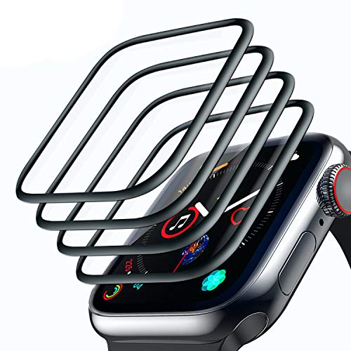 Tentoki [4 Stück] Displayschutzfolie für Apple Watch 42 mm Serie 3 2 1, HD volle Abdeckung, flexible TPU-Displayschutzfolie [blasenfrei] [kratzfest] kompatibel mit iWatch Serie 3/2/1 42 mm von Tentoki