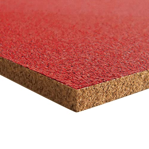 Pinnwand Korkplatte - 915 x 610 x 10 mm (Rot) von Tepcor