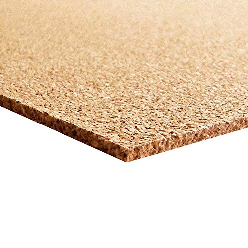 Tepcor® Korkplatte Pinnwand 915 x 610 x 3-25 mm stark (3 mm) | Hochwertige Korkplatte | Geeignet als Pinnwand, Modellbau oder als Bastel-Unterlage, Trittschalldämmend, Wärmedämmend von Tepcor