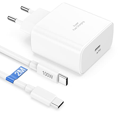 45W USB C Ladegerät mit 2M Ladekabel für Samsung Galaxy S24 S23 Ultra S23+ S22 S21 S20 A13 A53 A54 5G, Handy Schnellladegerät USB C Netzteil für Samsung Ladegerät USB C Ladestecker USB C Fast Charger von Tepow