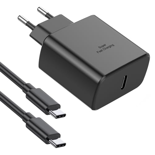 45W USB C Ladegerät mit Schnellladekabel für Samsung Galaxy S24 Ultra/S24+/S23 Ultra/S22/S21/S20, USB C Netzteil mit Ladekabel USBC für Samsung Schnellladegerät Tipe C Stecker Fast Charger Adapter von Tepow