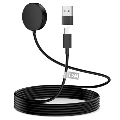 Smartwatch Ladekabel für Samsung Galaxy Watch Ultra/7/6/6 Classic/5/5 Pro/4/3/Active 2,Watch Ladegerät Galaxy Watch Ladestation Ladekabel Smartwatch und USB C auf USB Adapter für Samsung Watch Charger von Tepow