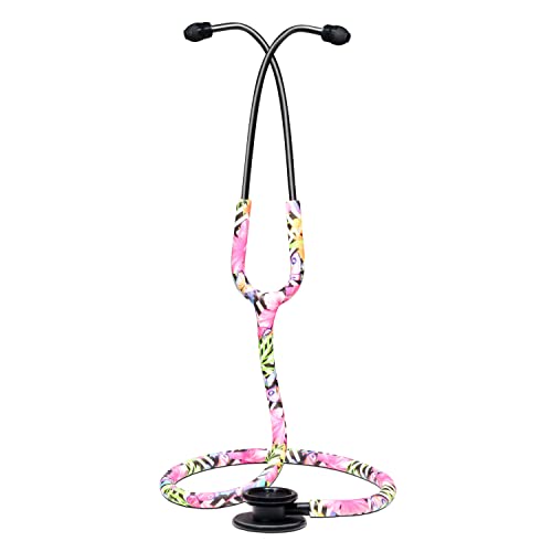 Teqler Doppelkopf-Stethoskop ''exclusive edition'' Blumen Design von Teqler